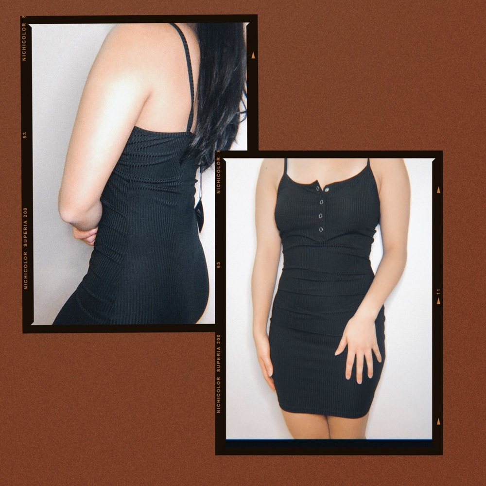 Zaful Ribbed Bodycon Dress